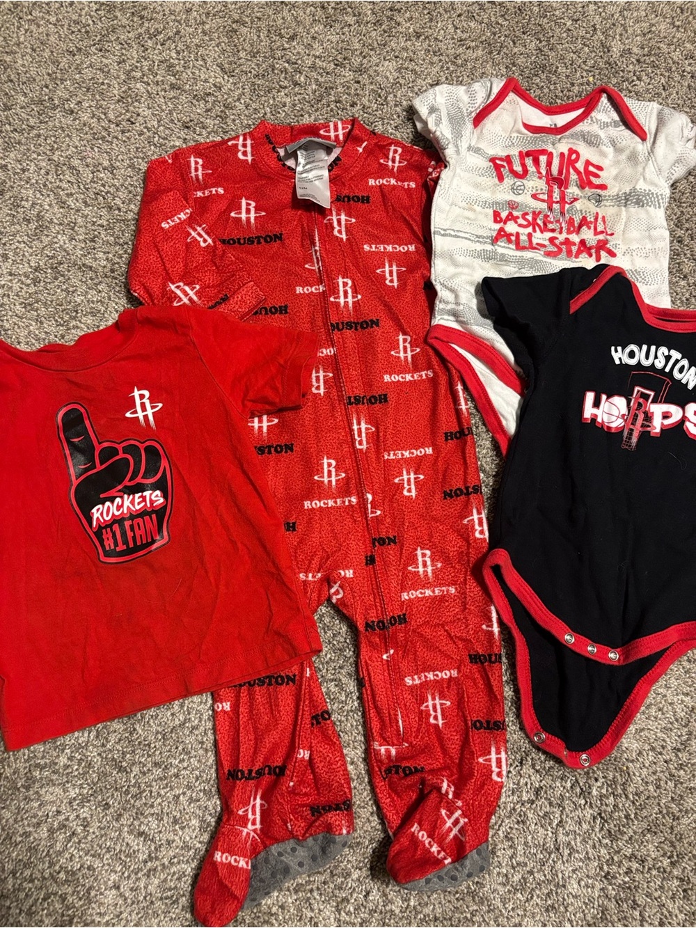 Houston Rockets baby clothes sports fan